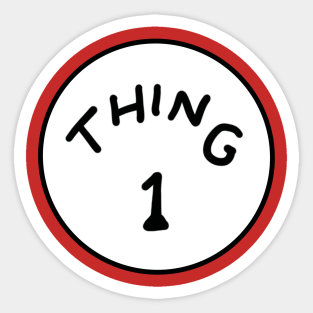 thing 1 and thing 2 stickers